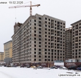 Ход строительства дома 9, корпус 1 в ЖК Цивилизация на Неве -
